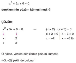 Kinci Dereceden Denklemler Konu Anlat M