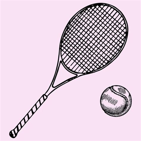 Tennis Racket Outline — Stock Vector © BigAlBaloo #44545889