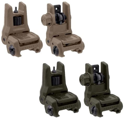 X Magpul Mbus Front Rear Sight Set Fde Odg W Code