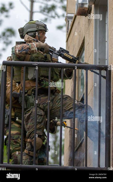 Dutch Marines With Marine Squadron Carib Netherlands Marine Corps