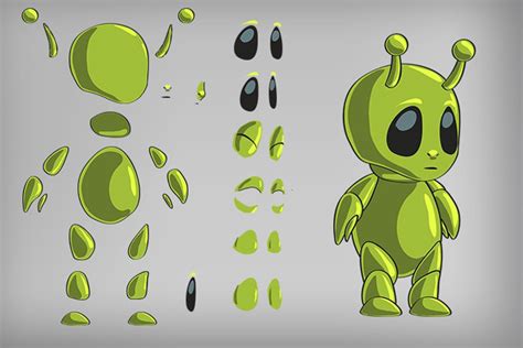 2d Alien Free Sprite By Free Game Assets Gui Sprite Tilesets