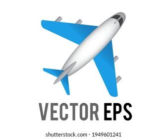 Vector White Literal Airplane Emoji Icon Stock Vector (Royalty Free ...