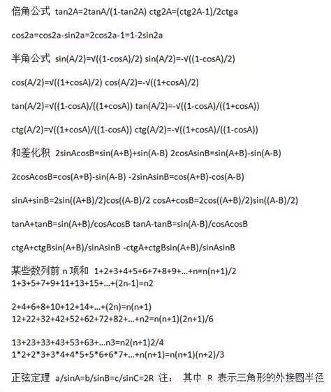 考生必看：高中数学三角函数公式大全史上最全高中三角函数所有公式大全 Csdn博客