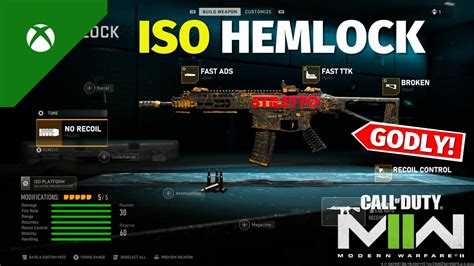 ISO HEMLOCK Is GODLY In MW2 Best ISO HEMLOCK Class Setup Tuning On