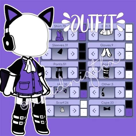 🐰🫐clothing Idea Gacha Life🐰🫐 Gacha Life Girl Outfits Cute Gachalife