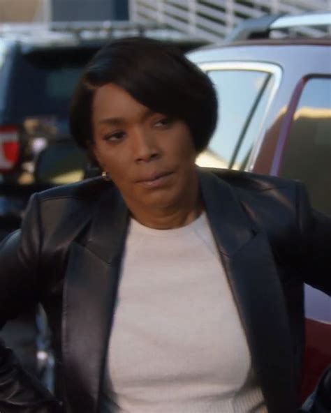 9 1 1 Angela Bassett Leather Blazer Double Breasted Blazer