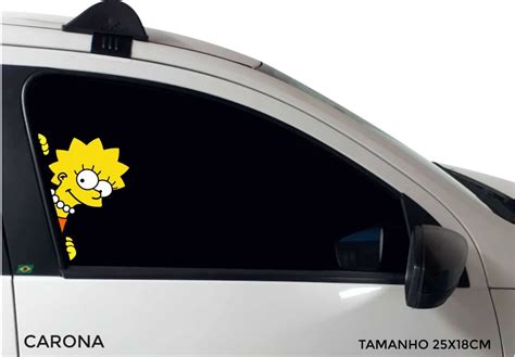 Adesivo Bart Simpsons Caminh O Moda Top Carro Vidro Homer Mercado Livre