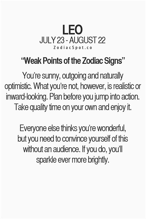 What Is Your Signs Weak Point Find Out Here Leo Zodiac Quotes Leo