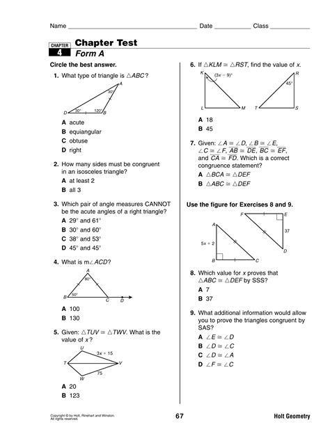 Chapter Test Form B Answers Trendingworld