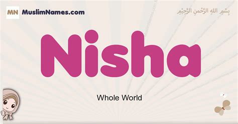 Nisha Meaning, Arabic Muslim name Nisha Meaning