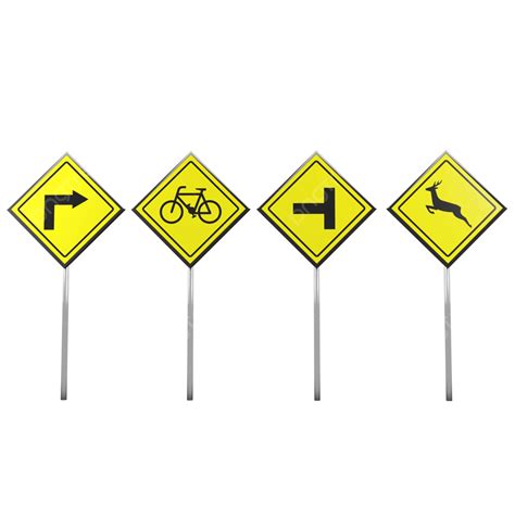 Road Sign Left Turn Sign Junction Sign Png Transparent Clipart Image