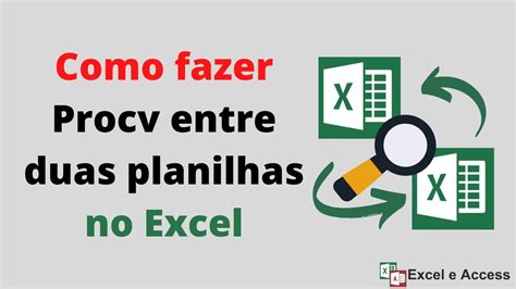 Como Fazer Procv No Excel Entre Duas Planilhas Youtube