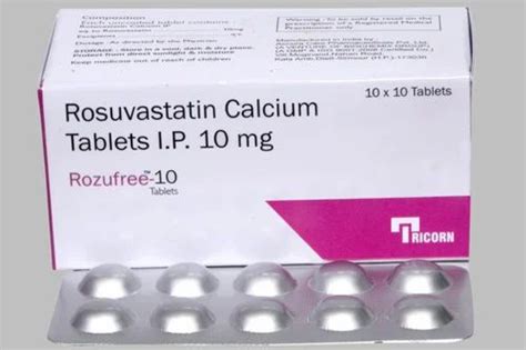 Rosuvastatin Calcium 10 Mg Tablets Ip For Hospital Grade Standard