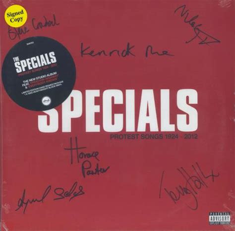 The Specials Protest Songs 1924 2012 180gm Vinyl Signed Sealed Uk