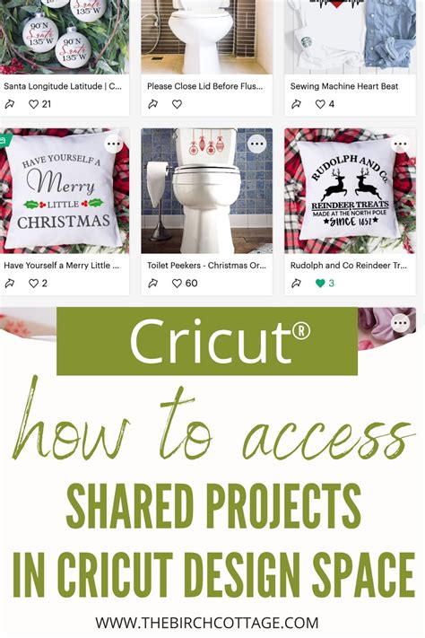 How To Access Shared Projects In Cricut Design Space The Birch Cottage