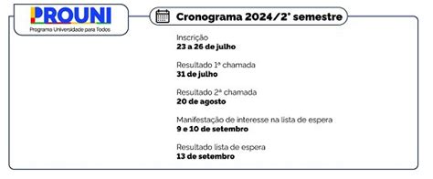 Prouni 2º semestre Inscrições para as mais de 243 mil bolsas abrem na