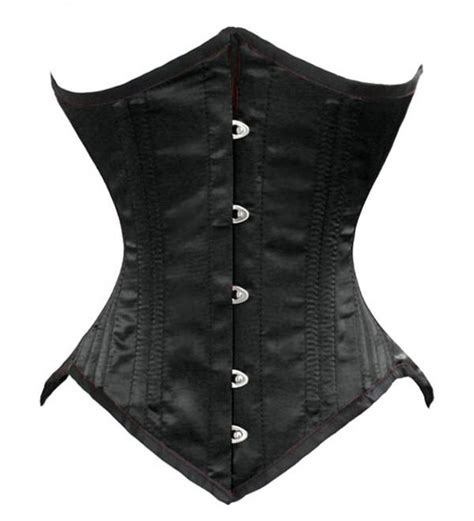 Double Steel Boned Waist Training Satin Underbust Shaper Corset