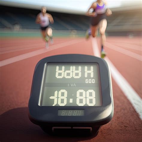 Homem Pronto Para Correr Na Pista Ai Generative Foto Premium