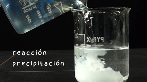 Experimento De Química Reacción De Precipitación De Hidróxido De