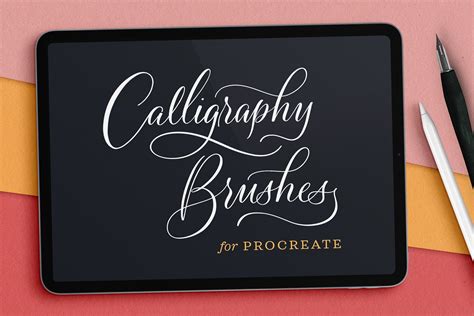 Calligraphy Nibs Procreate Brush Pack Design Cuts