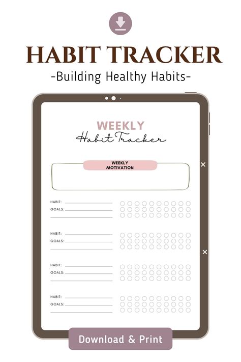 2023 Habit Tracker Printable Habit Tracker Digital Monthly Habit