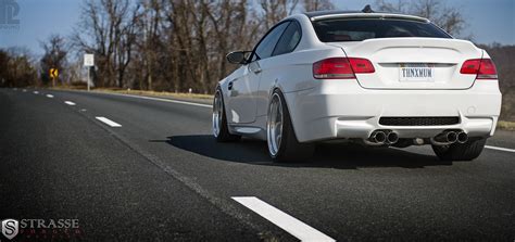 My E92 Stanced On Strasse Forged Wheels Aggressive Fitment