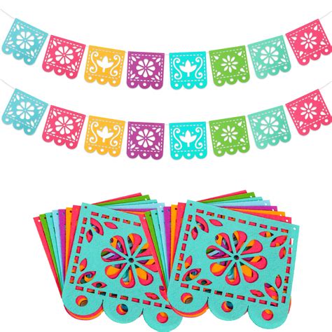 Buy Qpout Mexican Fiesta Party Decorations Banners Felt Cinco De