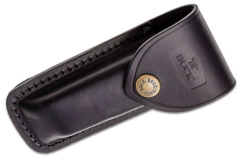 Buck 110 Folding Hunter Black Leather Sheath Knifecenter 383