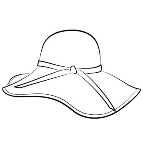 drawing of a sun hat - Clip Art Library