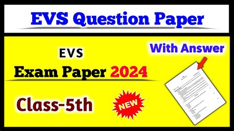 Class Evs Annual Exam Paper Evs Worksheet For Class Off