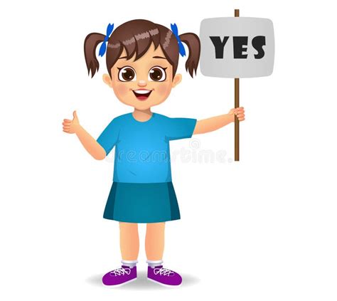 Kid Saying Yes Stock Illustrations – 36 Kid Saying Yes Stock ...