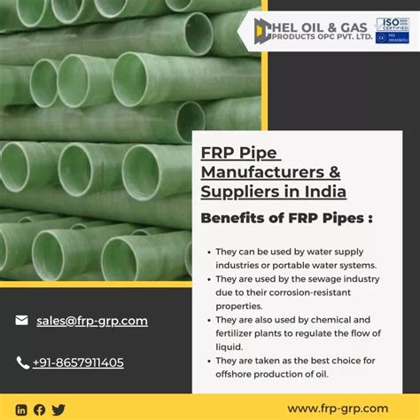 PPT Top FRP Pipes GRP Pipes FRP Sheets D Chel Oil And Gas