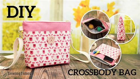 Diy Crossbody Bag With Zipper How To Make A Small Shoulder Bag With