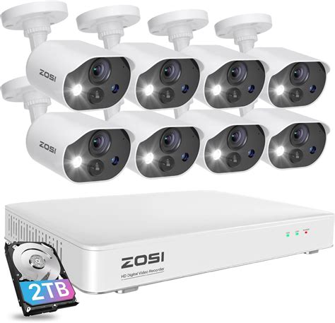 Amazon Zosi C Ch Home Security Camera System With Audio Ch