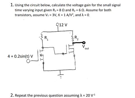 Solved Using The Circuit Below Calculate The Voltage Chegg