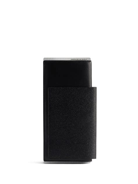 Balenciaga Passport Leather Wallet Black Farfetch