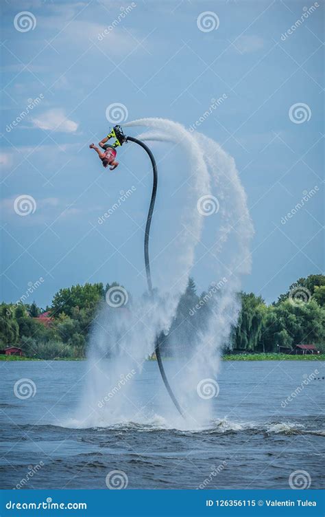 Flyboarding Flyboard Editorial Image Image Of Engine 126356115