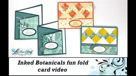 Inked Botanicals Fun Fold Cards Youtube