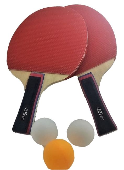 2 Raquete Ping Pong Tenis Mesa C Anatômico Madeira Borracha R 40 24