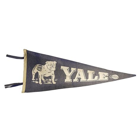 Vintage Yale University Wool Pennant Duke And Winston