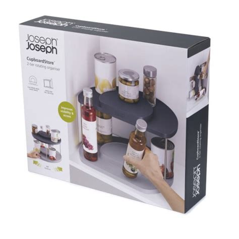 Joseph Joseph Cupboardstore Dwupoziomowy Organizer Do Szafki Szary