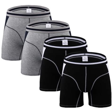 Boxer Shorty Lot De Boxers Longs Pour Hommes Culottes Sous V Tements