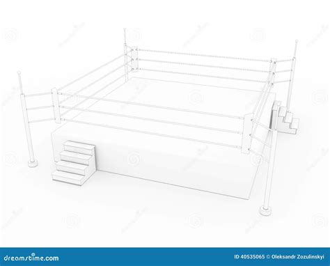 Drawing The Boxing Ring #2 Stock Illustration - Image: 40535065