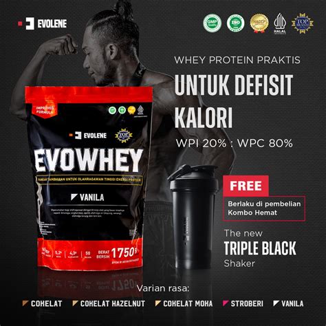 Jual Evowhey Evolene Whey Protein Gr Sachet Suplemen Fitness