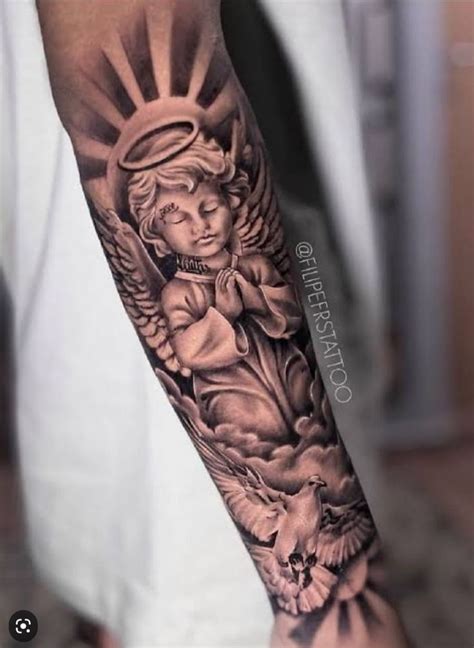 Pin On Uma Tatuagem Angel Tattoo Men Tattoos For Guys Sleeve Tattoos