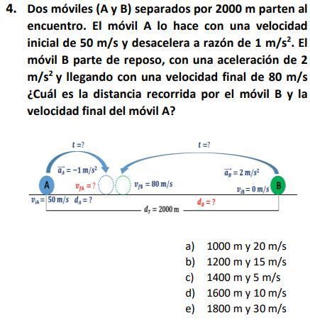 Dos M Viles A Y B Separados Por M Parten Al Encuentro El M Vil