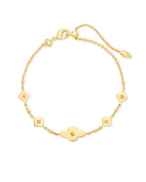 Abbie Delicate Chain Bracelet In Gold Kendra Scott