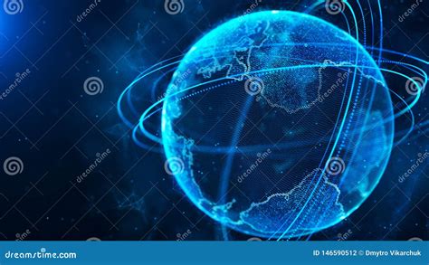 Collegamento Di Rete Globale Punto Della Mappa Di Mondo