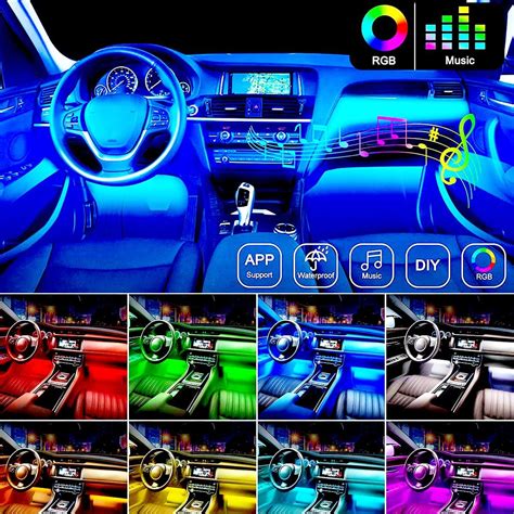 Car Rgb Led Interior Strip Light Styling Decorative Atmospheric Light