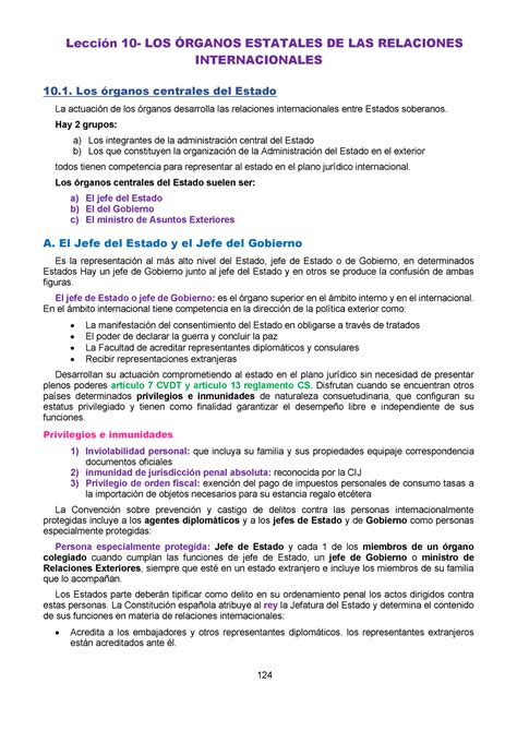 TEMA 10 Inter Publico Apuntes tema 10 Lección 10 LOS ÓRGANOS